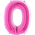 Balon Foliowy Cyfra 0 Różowa Fuksja - 102 cm Grabo Balon Foliowy Cyfra 0 Różowa Fuksja - 102 cm Grabo