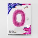 Balon Foliowy Cyfra 0 Różowa Fuksja - 102 cm Grabo Balon Foliowy Cyfra 0 Różowa Fuksja - 102 cm Grabo