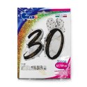 Balon Foliowy Cyfra 30 urodziny, marmur czarny, 109 cm Balon Foliowy Cyfra 30 urodziny, marmur czarny, 109 cm