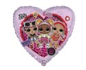 Balon Foliowy Flexmetal, Serce LOL: Rock, 46 cm Balon Foliowy Flexmetal, Serce LOL: Rock, 46 cm