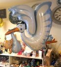 Balon Foliowy - Niebieski Bocian na Baby Shower 135 cm Balon Foliowy - Niebieski Bocian na Baby Shower 135 cm