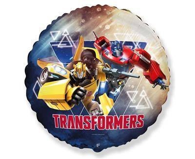 Balon Foliowy Samochody TRANSFORMERS, okrągły 46 cm Balon Foliowy Samochody TRANSFORMERS, okrągły 46 cm