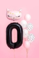 Balon foliowy Cyfra 0 czarna, 86cm Balon foliowy Cyfra 0 czarna, 86cm