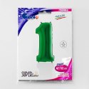 Balon foliowy Cyfra 1 Zielona - 102 cm Grabo Balon foliowy Cyfra 1 Zielona - 102 cm Grabo