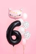 Balon foliowy Cyfra 6 czarna, 86cm Balon foliowy Cyfra 6 czarna, 86cm