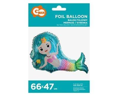 Balon foliowy SYRENKA holo 66 cm Balon foliowy SYRENKA holo 66 cm