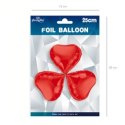 Balon foliowy serce czerwone 23cm, 3 szt. Balon foliowy serce czerwone 23cm, 3 szt.