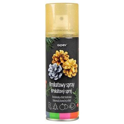Brokatowy spray dekoracyjny, złoty, brokatowy 100 ml Brokatowy spray dekoracyjny, złoty, brokatowy 100 ml