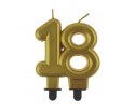 Świeczka na tort 18, na osiemnastkę, liczba „18" Świeczka na tort 18, na osiemnastkę, liczba „18"