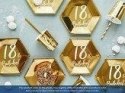 Talerzyki na osiemnastkę, 18th Birthday, złoty, 20 cm Talerzyki na osiemnastkę, 18th Birthday, złoty, 20 cm