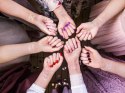 Tatuaże zmywalne Wieczór panieński, Team Bride, różowe złoto, 13 szt. Tatuaże zmywalne Wieczór panieński, Team Bride, różowe złoto, 13 szt.