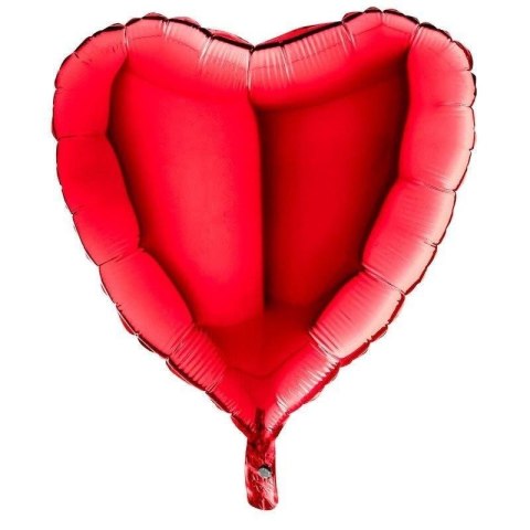 Balon Foliowy - Czerwone Serce 46 cm, Grabo Balon Foliowy - Czerwone Serce 46 cm, Grabo