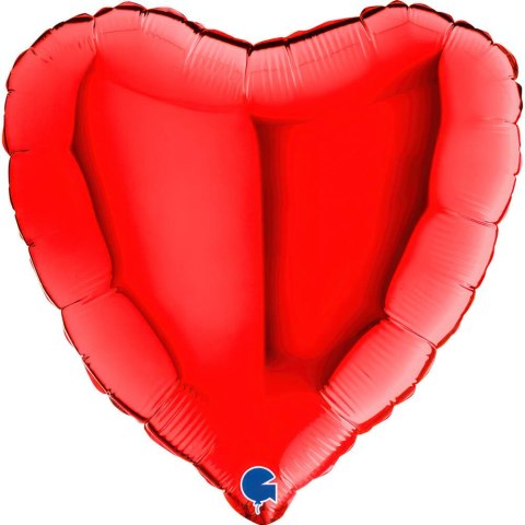 Balon Foliowy - Czerwone Serce 46 cm, Grabo Balon Foliowy - Czerwone Serce 46 cm, Grabo