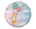 Balon Foliowy, Happy Birthday lisek, 46 cm Balon Foliowy, Happy Birthday lisek, 46 cm
