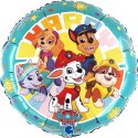 Balon foliowy Psi Patrol okrągły 46 cm, pakowany Balon foliowy Psi Patrol okrągły 46 cm, pakowany