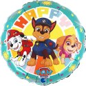 Balon foliowy Psi Patrol okrągły 46 cm, pakowany Balon foliowy Psi Patrol okrągły 46 cm, pakowany