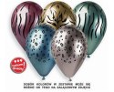 Balony Chrome Safari zwierzęce wzory, 33cm, 5 szt. Balony Chrome Safari zwierzęce wzory, 33cm, 5 szt.