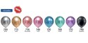 Balony, Zielony, Chrome, 12.5 cm, 100 szt.