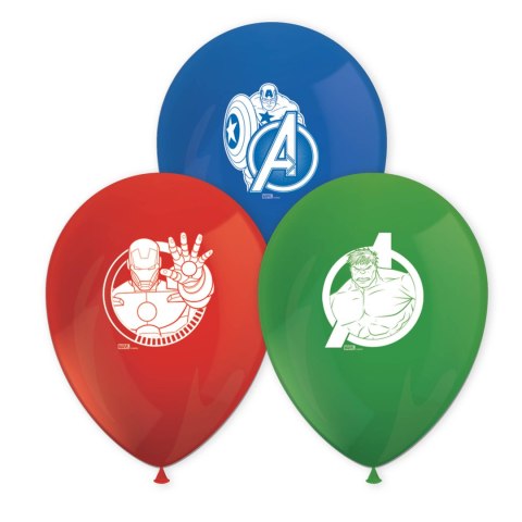 Balony lateksowe Avengers mix 28 cm, 8 szt. Balony lateksowe Avengers mix 28 cm, 8 szt.