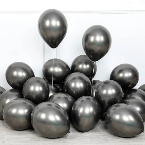 Balony lateksowe Chrome Ciemny Grafit, 30cm, 50 szt. Balony lateksowe Chrome Ciemny Grafit, 30cm, 50 szt.