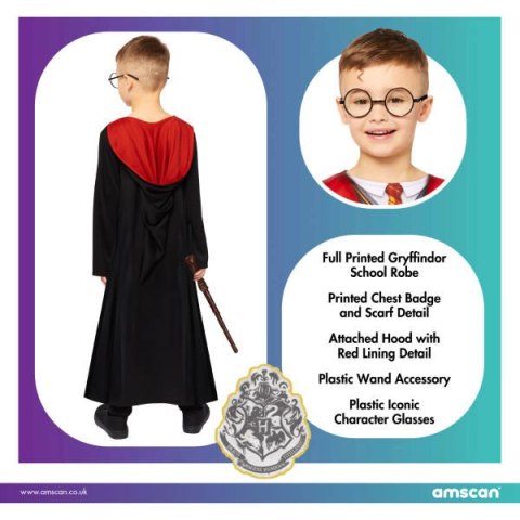 Strój, Kostium przebranie Harry Potter Deluxe 10-12 lat Strój, Kostium przebranie Harry Potter Deluxe 10-12 lat