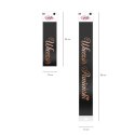 Szarfa czarna z napisem Wieczór Panieński w kolorze rose gold, 160cm Szarfa czarna z napisem Wieczór Panieński w kolorze rose gold, 160cm