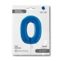 Balon Foliowy Cyfra 0 Niebieski, 66 cm Grabo Balon Foliowy Cyfra 0 Niebieski, 66 cm Grabo