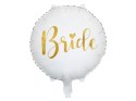 Balon foliowy Bride to be, biało-złoty 45 cm Balon foliowy Bride to be, biało-złoty 45 cm