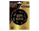 Balon foliowy Happy Birthday (B&G Party), 46cm Balon foliowy Happy Birthday (B&G Party), 46cm