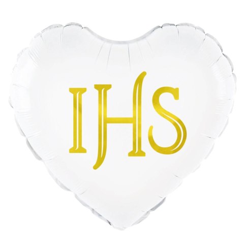 Balon foliowy Komunia Święta IHS, 45 cm Balon foliowy Komunia Święta IHS, 45 cm