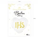 Balon foliowy Komunia Święta IHS, 45 cm Balon foliowy Komunia Święta IHS, 45 cm