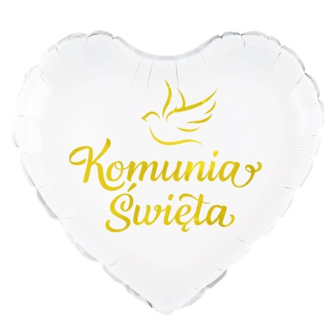Balon foliowy Komunia Święta, gołąbek 45 cm Balon foliowy Komunia Święta, gołąbek 45 cm