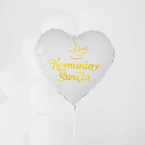 Balon foliowy Komunia Święta, gołąbek 45 cm Balon foliowy Komunia Święta, gołąbek 45 cm