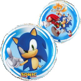 Balon foliowy Sonic okrągły 46 cm