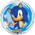 Balon foliowy Sonic okrągły 46 cm Balon foliowy Sonic okrągły 46 cm