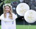 Balon foliowy okrągły Pierwsza Komunia Święta (kielich), 46 cm Balon foliowy okrągły Pierwsza Komunia Święta (kielich), 46 cm