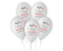 Balony lateksowe Best Mum Ever 30cm, 5 szt. Balony lateksowe Best Mum Ever 30cm, 5 szt.