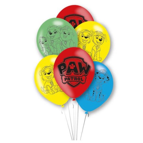 Balony lateksowe Psi Patrol 28cm, 6 szt. Balony lateksowe Psi Patrol 28cm, 6 szt.