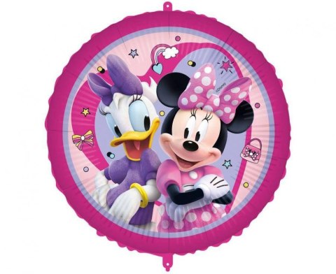 Balon Foliowy Myszka Minnie z ciężarkiem, 46cm Balon Foliowy Myszka Minnie z ciężarkiem, 46cm