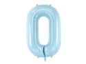 Balon foliowy Cyfra 0, 86cm, jasny niebieski Balon foliowy Cyfra 0, 86cm, jasny niebieski