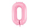 Balon foliowy Cyfra 0, 86cm, różowy Balon foliowy Cyfra 0, 86cm, różowy