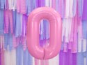Balon foliowy Cyfra 0, 86cm, różowy Balon foliowy Cyfra 0, 86cm, różowy
