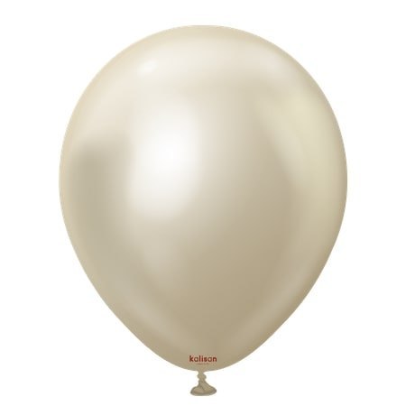 Balony lateksowe Kalisan Mirror White Gold, 30 cm, 50 szt. Balony lateksowe Kalisan Mirror White Gold, 30 cm, 50 szt.