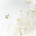 Naklejki na ścianę 3D Motyle ażurowe złote 12szt. Naklejki na ścianę 3D Motyle ażurowe złote 12szt.