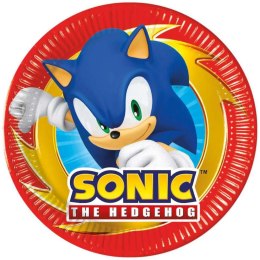 Talerzyki papierowe Sonic, 20 cm, 8 szt.