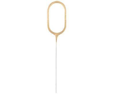 Zimne ognie złota cyfra 0, 17cm Zimne ognie złota cyfra 0, 17cm