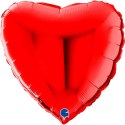 Balon Foliowy Czerwone Serce 56cm, Grabo pakowane Balon Foliowy Czerwone Serce 56cm, Grabo pakowane