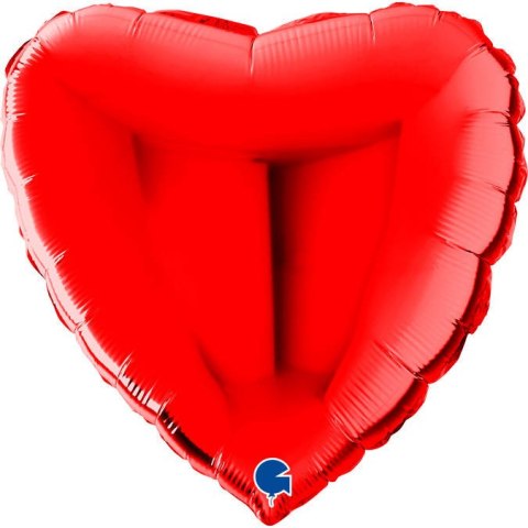 Balon Foliowy Czerwone Serce 56cm, Grabo pakowane Balon Foliowy Czerwone Serce 56cm, Grabo pakowane