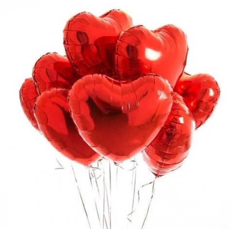 Balon Foliowy Czerwone Serce 56cm, Grabo pakowane Balon Foliowy Czerwone Serce 56cm, Grabo pakowane
