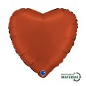 Balon Foliowy - Satynowe, ceglasty, 46 cm, Grabo Balon Foliowy - Satynowe, ceglasty, 46 cm, Grabo